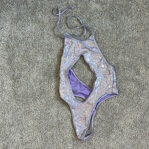 3/$12 NWOT Metallic Bodysuit